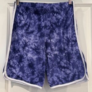 Shorts Athletic Blue Tir Dye Boys  Size L 12/14 NWOT by Sleep On It